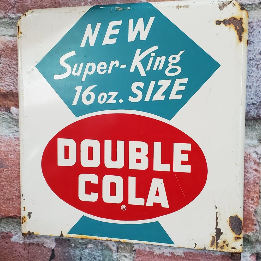 1950s Original Double Cola Rack Topper